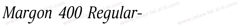Margon 400 Regular字体转换